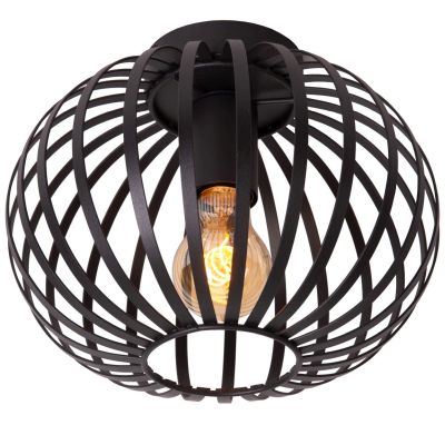 Lucide MANUELA - Flush ceiling light - Ø 25 cm - 1xE27 - Black